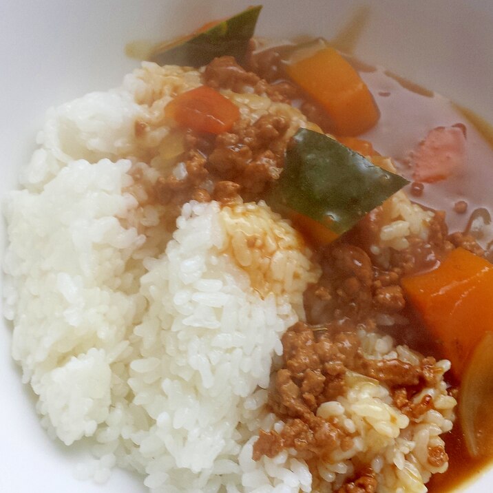 カボチャと挽き肉のカレー